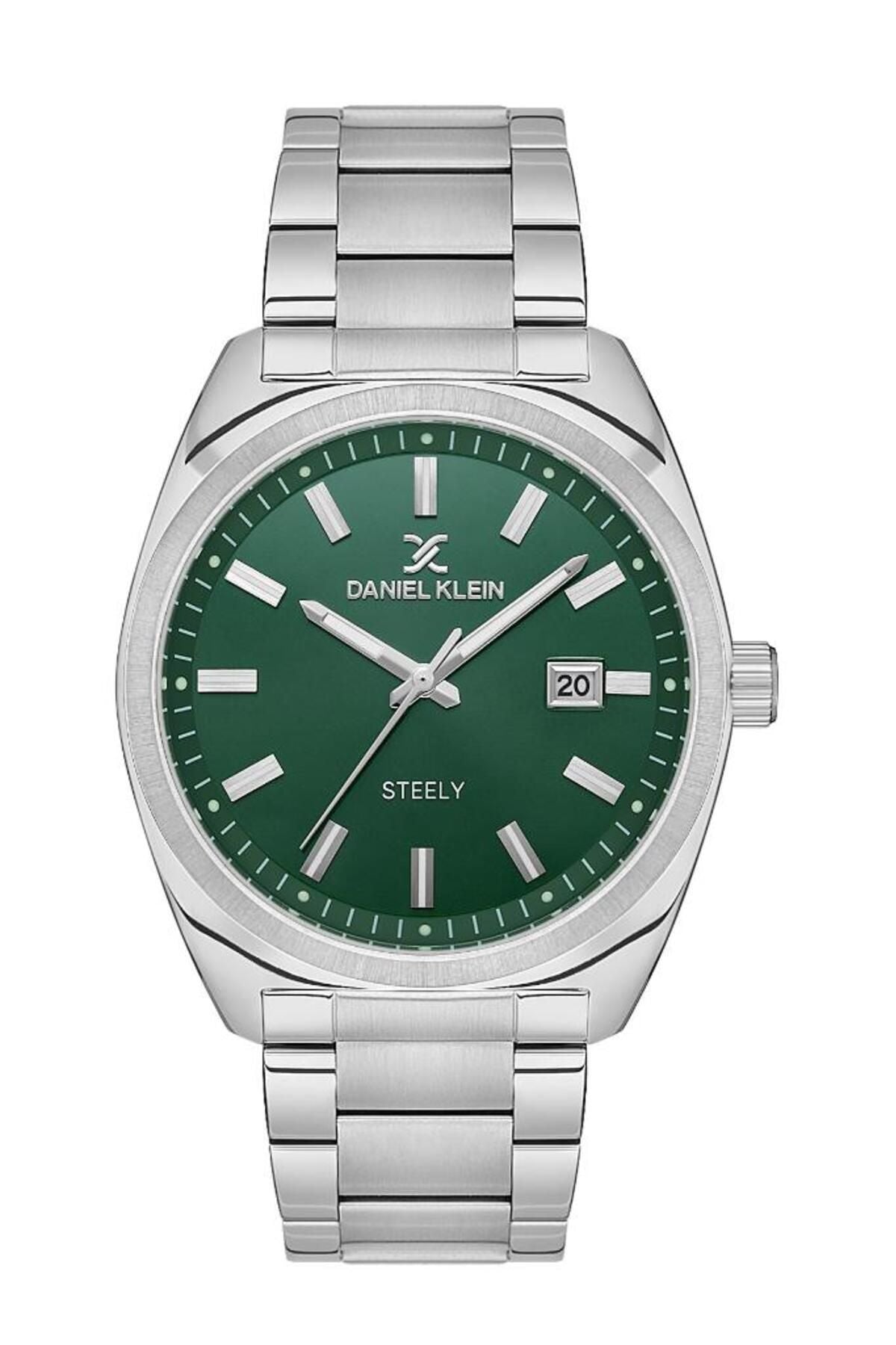 DK Gents green face Dial Steely DK.1.13701-3