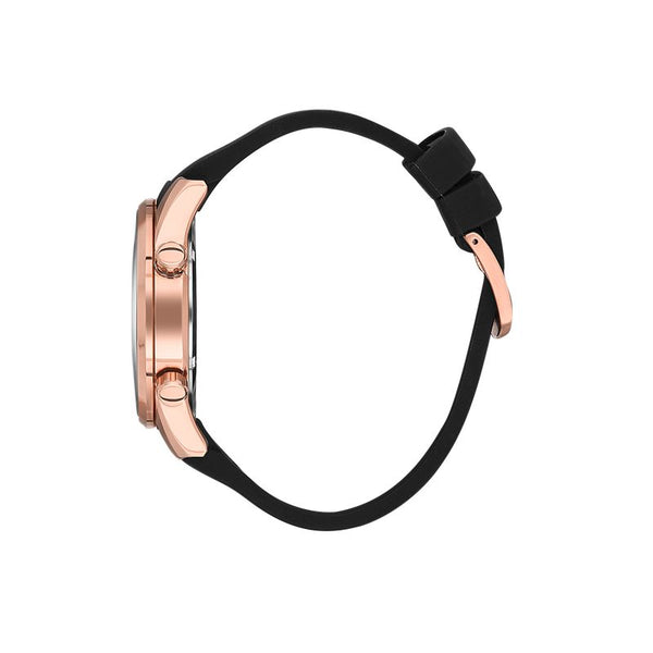 DK Premium Rose Gold black face &,strap DK.1.13451-3